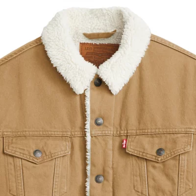 Denim Jacket Veste Avec Col Mouton Homme Levi