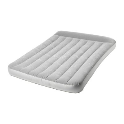 Matelas Gonflable Floqué avec Gonfleur Éléctrique Intégré de