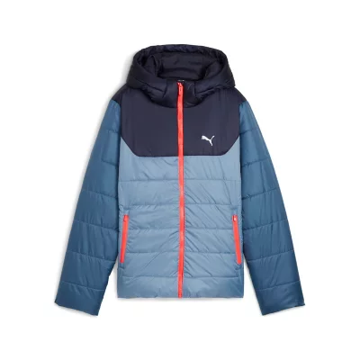 Blouson Garçon Ess Hooded Padded Bleu PUMA INTERSPORT