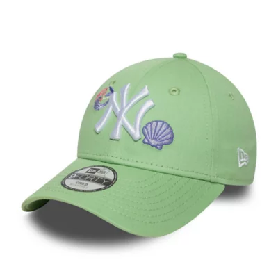 Casquette New Era 9Forty Yankees New York - Green Pastel Pour Femme, 100% Coton Adjustable