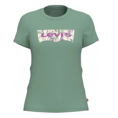 T-shirt Femme Levi's Noir Taille M - Occasion Très Bon état, Coupe Classique