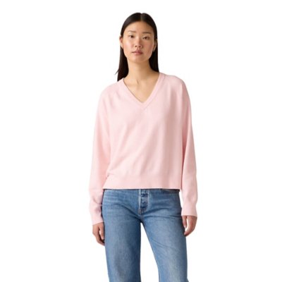 Pull graphique Fabletics Stacey Los Angeles blanc rose taille