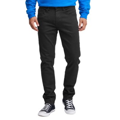 Jean Homme Taille Haute Coupe Droite Délavé - Denim Extensible, Coupe Ample, Style Décontracté Et Confortable