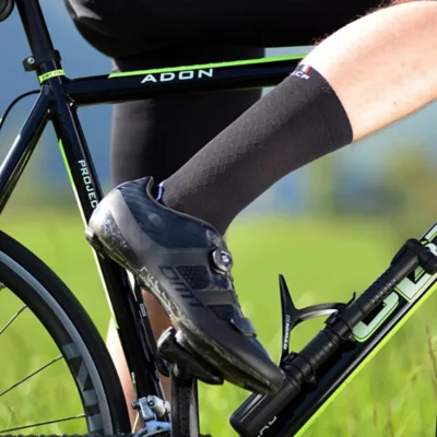 Chaussettes De Cyclisme Homme - Résistantes, Mi-mollet, Nylon - Course/extérieur (M)