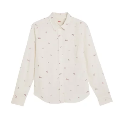 Chemise femme à manches longues noir
