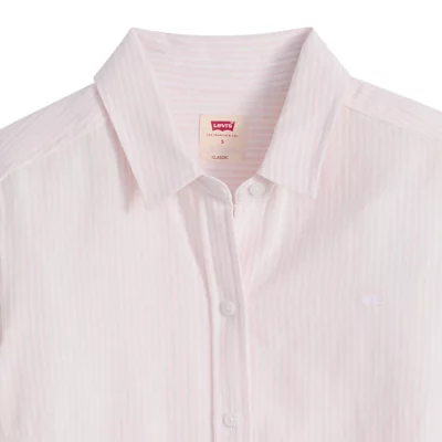 Chemise Sport Zippée Tailored Sportsman ICEFIL - Blanc/rose Or - Taille Petit