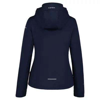 Veste Softshell Icepeak Sicily Femme - Capuche Amovible, Coupe-vent Légère - Neuf Avec étiquettes