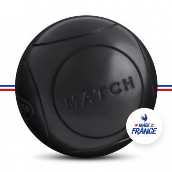 Boules de pétanque Match+ durete+ 74mm - Obut 710g Noir - Sport