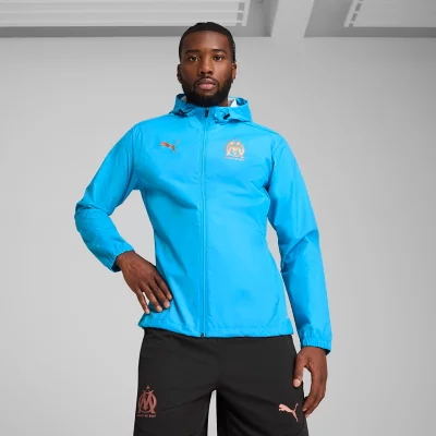 Buy Puma Mens OM Olympique De Marseille Street Soccer Track Jacket Grey