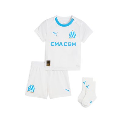Ensemble de football bébé OM Domicile Match BabyKit 25/26 Multicolore 779841  PUMA