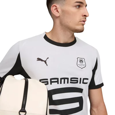 Maillot De Football Homme SRFC Extérieur Replica Blanc et noir