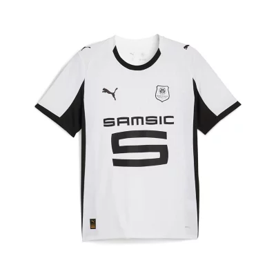 Maillot De Football Homme SRFC Extérieur Replica Blanc et noir