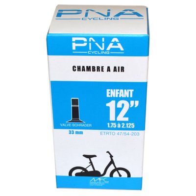 Chambre à air 12 pouces pour roue vélo