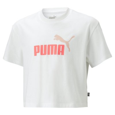 Tee shirt Manches Courtes Fille Girls Logo Cropped PUMA INTERSPORT