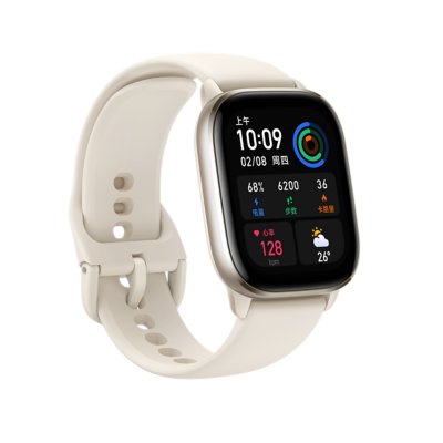 Montre Connect e GTS 4 MINI MOONLIGHT WHIT BLANC AMAZFIT INTERSPORT