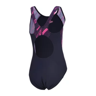Speedo Muscleback Maillot De Bain Fille à Motif Technique - Endurance+