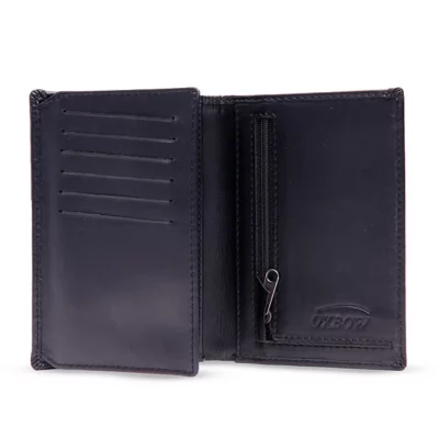 Portefeuille FC Inter En Cuir – 100% Cuir, Design Contemporain, Noir, Officiel