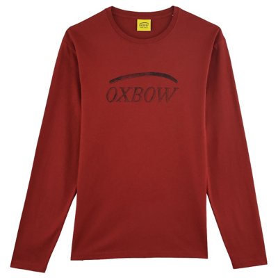 T-shirt Homme Oxbow Manches Longues - Taille M, Gris - Occasion En Bon état