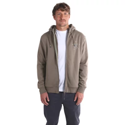 Sweatshirt Zippé À Capuche Homme Circle Marron OXBOW | INTERSPORT