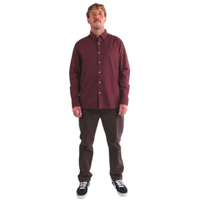 Homme Chemise Chemise habillée Extérieur Occasionnel Rouge Bleu Dorée Gris manche longue Col