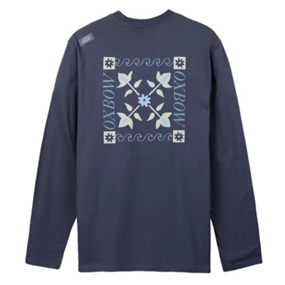 Tee-shirt Manches Longues OXBOW Coton Bio - Col Rond, Motif Imprimé Au Dos, Jersey 180 G/m²
