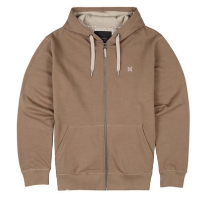 Oxbow TABULA - Sweat zippé - camel/marron