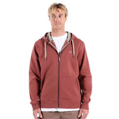 OXBOW Sweat à Capuche Zippé Essentiel Salet – Hoodie Lifestyle Hiver 2024 Coton Épais Unisexe