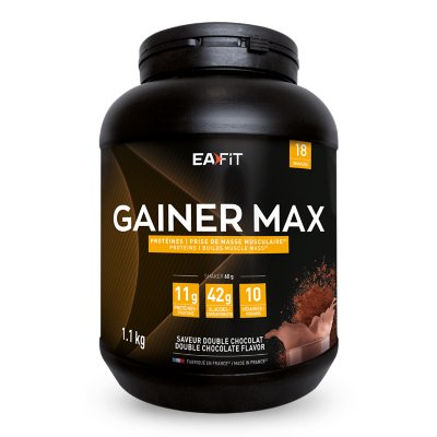 Gainer Max Double chocolat 1,1 kg Multicolore 958     EAFIT
