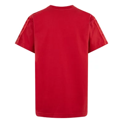 T-Shirt Garçon Nutmeg - Coton Rouge - Taille 7 Ans - Col Équipage - Bon État D'Occasion