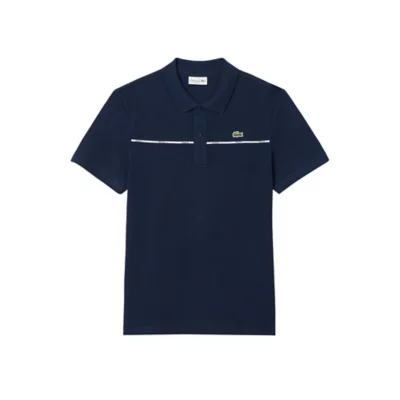 Polo À Manches Courtes Homme En Coton Marine LACOSTE INTERSPORT