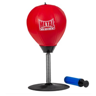 Sac De Frappe PUNCHING BALL POUR BUREAU ROUGE METAL BOXE INTERSPORT