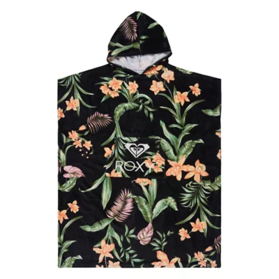 Roxy Poncho De Plage Cold Water Printed - Serviette Et Couverture Noir One Size