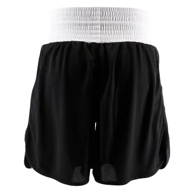 Short De Boxe Unisexe Confort – MMA, Muay Thai, Entraînement, Taille XL Noir Et Blanc