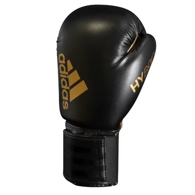 Gants De Boxe Hybrid 10 - Noir/Or, Taille 14oz, Mousse Moulée, Fermeture Auto-adhésive