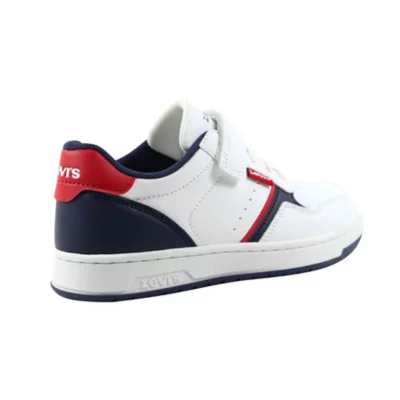 Baskets Levi's Aiden Enfant - Lacets Élastiques Velcro, Semelle Caoutchouc | Mixte, Couleur Silver
