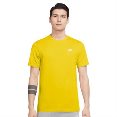 T-shirt manches courtes Homme Nike M NSW CLUB TEE Jaune Sport 2000