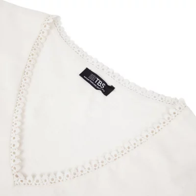 T-shirt Blanc Manches Courtes NSW Bi-matière - Taille 42-44, Occasion En Très Bon état
