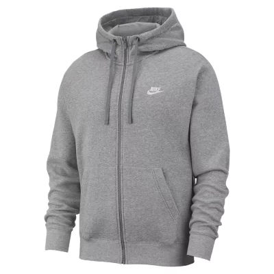 Sweatshirt Zippé À Capuche Homme Sportswear Club Fleece Gris NIKE