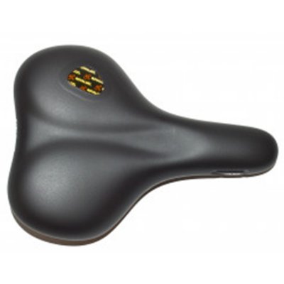 Selle De Vélo Vintage Selle Royal - Cuir Noir - Fabriquée En Italie - Longueur 275mm
