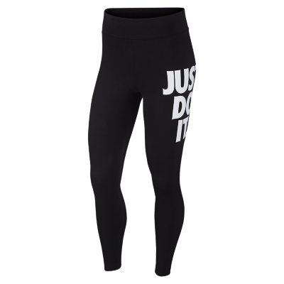 Nike Womens Pants Adult Small Black Just Do It Tight Leggings