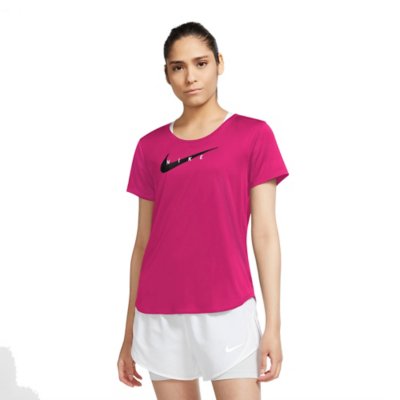 T-shirt de Sport Femme Manches courtes Running Fitness Rose