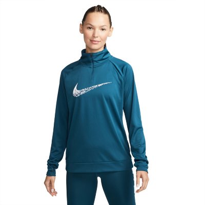 Jogging Nike Swoosh Blanc et Noir Femme - Manches longues