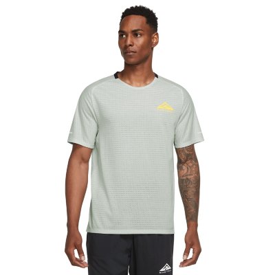 T-shirt de Running Homme Nike Dry Top - Jaune Fluo - Manches