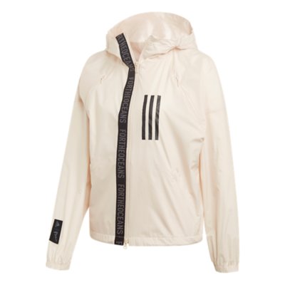 veste adidas rouge et blanche femme