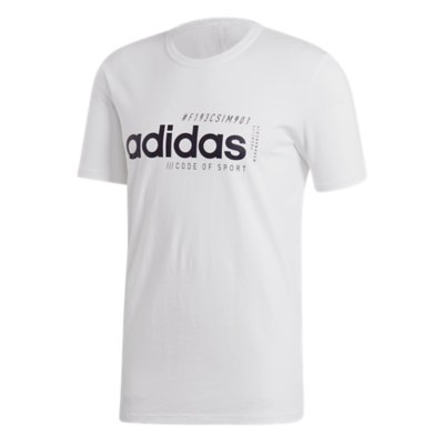 tee shirt adidas blanc homme