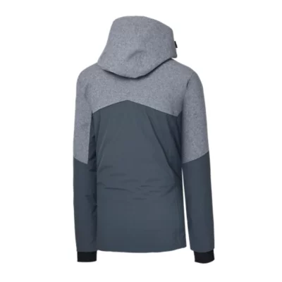 Veste De Ski Femme Eider Las Lenas - Chaude (duvet Et Ouate) - Imperméable - Capuche Amovible - Gris