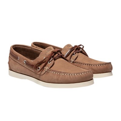 Chaussures Bateau Homme Cuir Acajou