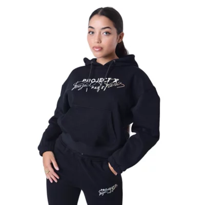 Sweat à Capuche Zippé Kappa Femme – Noir – Taille 12 (UK) – Manches Raglan – Excellent état