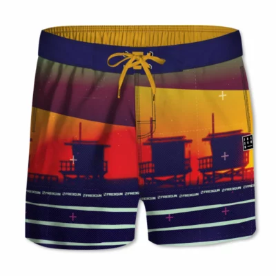 Short de bain homme Sunset FREEGUN