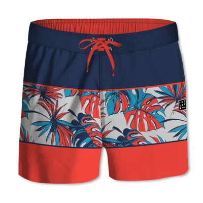 Short de bain homme Imprimé floral FREEGUN